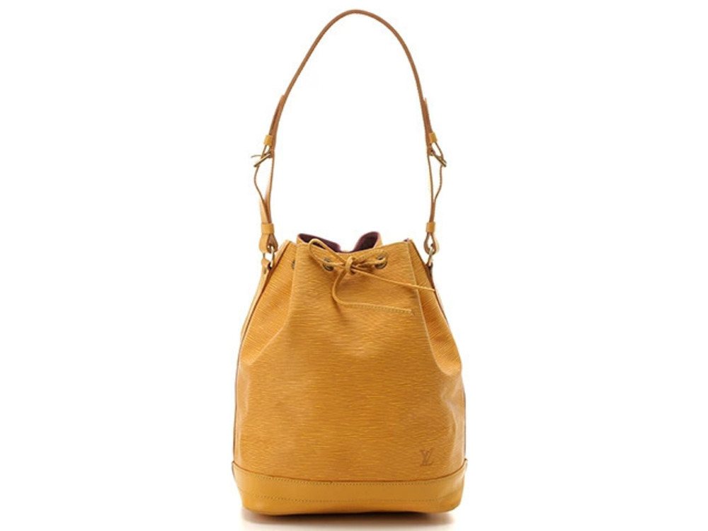 LOUIS VUITTON Noe Shoulder Bag Drawstring Epi Leather Yellow